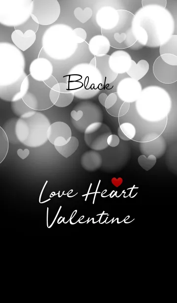 [LINE着せ替え] Love Heart Valentine [Black]の画像1