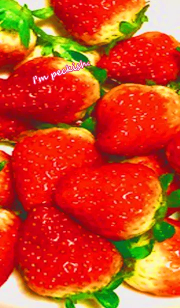 [LINE着せ替え] かわいい苺ちゃんの画像1