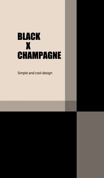 [LINE着せ替え] BLACK X CHAMPAGNEの画像1