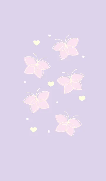 [LINE着せ替え] Cute butterflies 17 :)の画像1