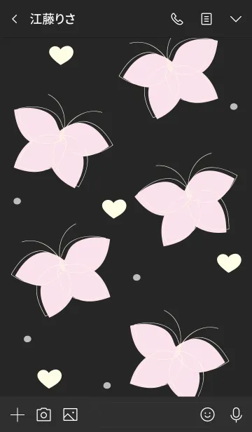 [LINE着せ替え] Cute butterflies 17 :)の画像3