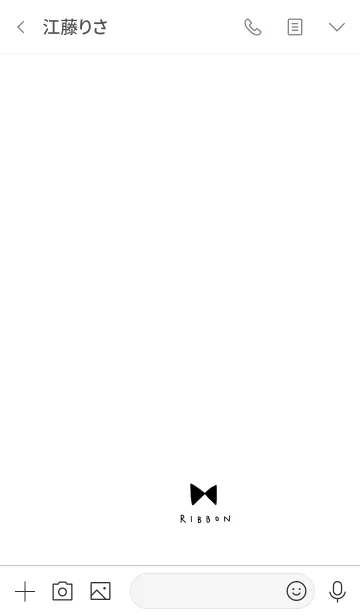 [LINE着せ替え] ホワイトとリボン。の画像3