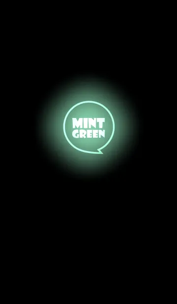 [LINE着せ替え] Mint Green Neon Theme v.3 (jp)の画像1