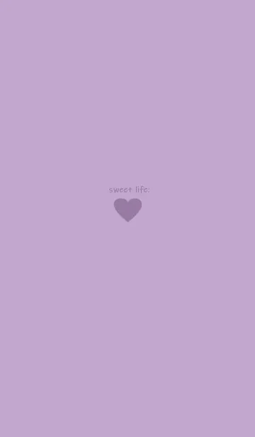 [LINE着せ替え] sweet life heart :)purple*の画像1