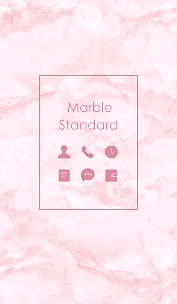 [LINE着せ替え] Marble Standard #Pinkの画像1