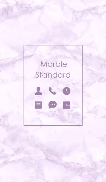 [LINE着せ替え] Marble Standard #Purpleの画像1