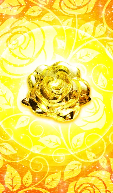 [LINE着せ替え] あなたを大金持ちに導くゴールドの薔薇の画像1