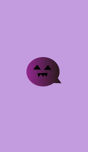 [LINE着せ替え] simple Halloween(purple1)の画像1