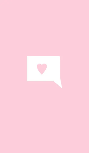 [LINE着せ替え] simple heart(pink1)の画像1