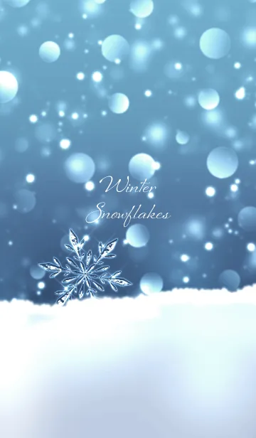 [LINE着せ替え] Winter Snow Flake2 jpの画像1