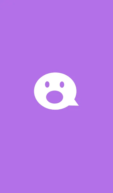 [LINE着せ替え] simple bubble face(purple2)の画像1
