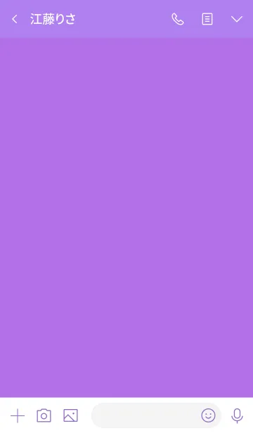 [LINE着せ替え] simple bubble face(purple2)の画像3