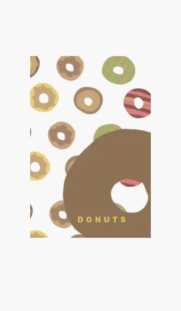 [LINE着せ替え] チョコレートドーナツの画像1