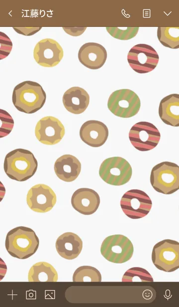 [LINE着せ替え] チョコレートドーナツの画像3