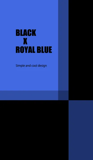 [LINE着せ替え] BLACK X ROYAL BLUEの画像1