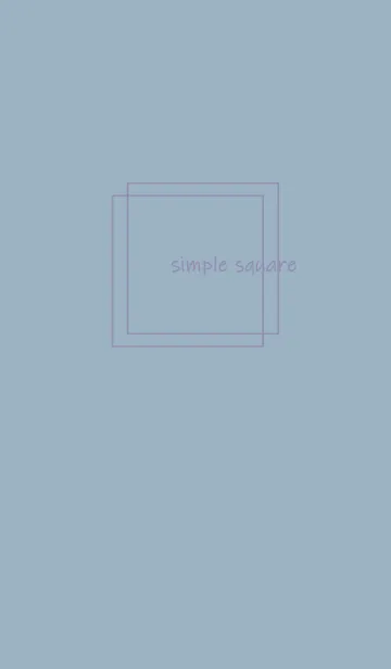 [LINE着せ替え] simple square =blue beige=*の画像1