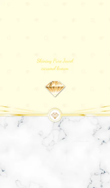 [LINE着せ替え] Shining Pure Jewel caramel brownの画像1