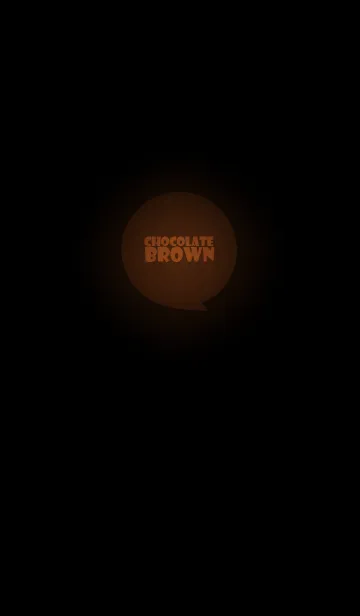 [LINE着せ替え] Chocolate Brown in black v.3 (jp)の画像1