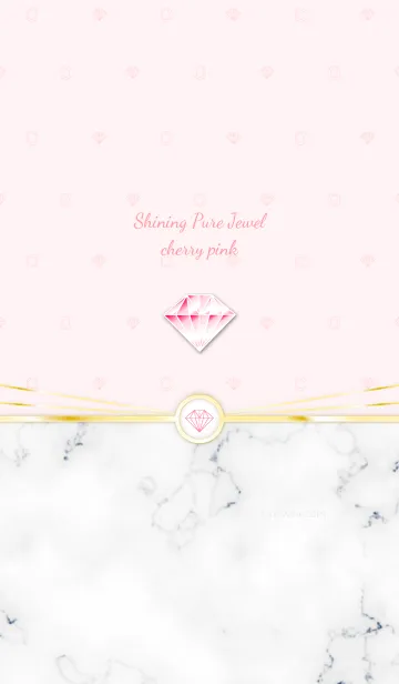 [LINE着せ替え] Shining Pure Jewel cherry pinkの画像1