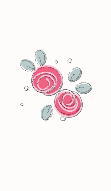 [LINE着せ替え] Cute rose theme 31の画像1