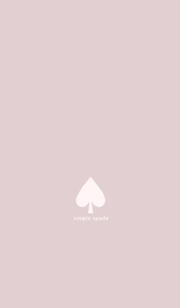 [LINE着せ替え] simple spade (#dusty pink)の画像1