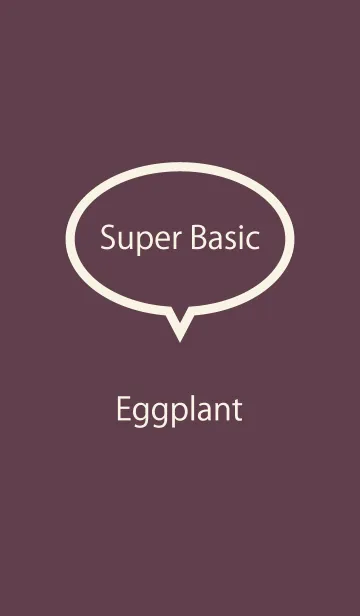 [LINE着せ替え] Super Basic Eggplantの画像1