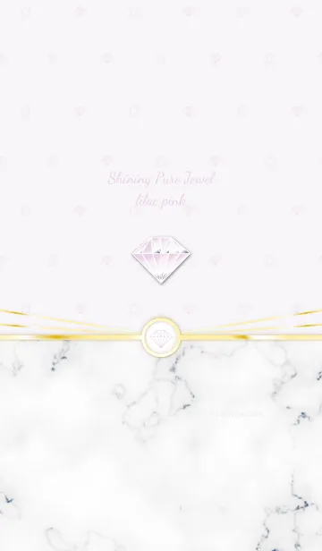 [LINE着せ替え] Shining Pure Jewel lilac pinkの画像1