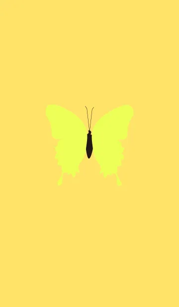 [LINE着せ替え] simple butterfly(yellow2)の画像1