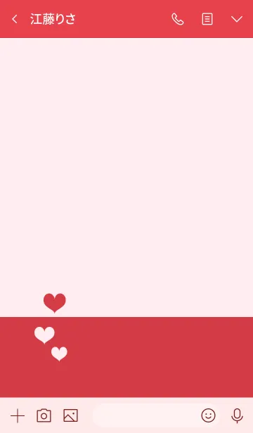 [LINE着せ替え] トリプルハート*レッド＆ピンクの画像3