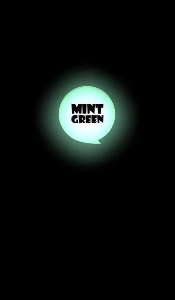 [LINE着せ替え] Mint Green in black v.3 (jp)の画像1