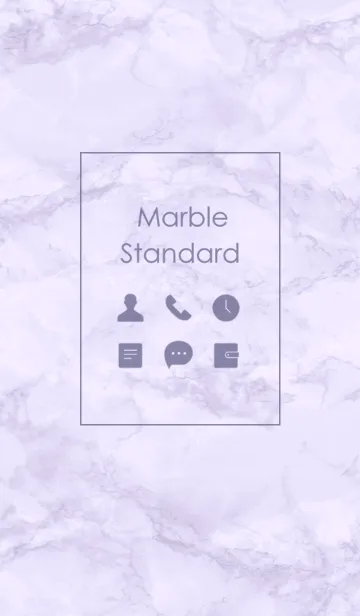 [LINE着せ替え] Marble Standard #Lavenderの画像1