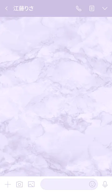 [LINE着せ替え] Marble Standard #Lavenderの画像3