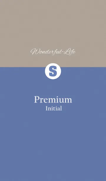 [LINE着せ替え] Premium Initial S.の画像1