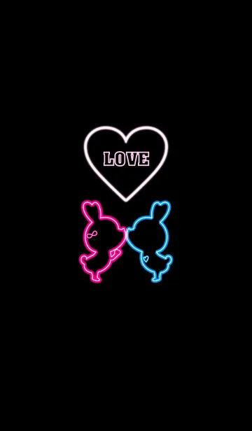 [LINE着せ替え] LOVE THEME NEON 10.の画像1