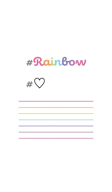 [LINE着せ替え] #rainbow #♡の画像1