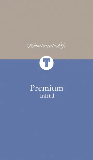 [LINE着せ替え] Premium Initial T.の画像1