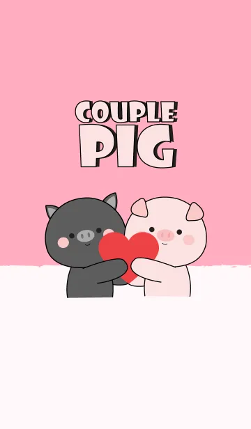 [LINE着せ替え] Couple Pig Theme (jp)の画像1