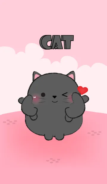 [LINE着せ替え] Love You Black Cat (jp)の画像1