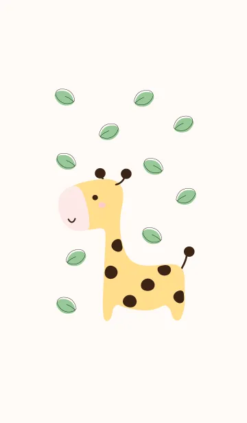 [LINE着せ替え] Cute giraffe 2 ^^の画像1