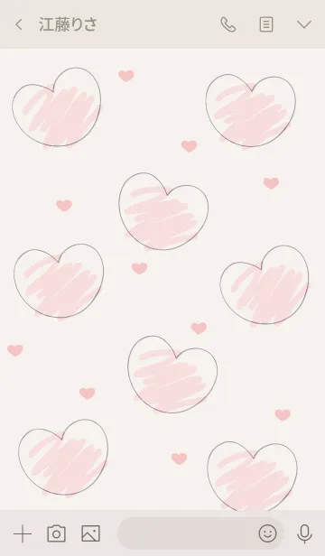 [LINE着せ替え] Sweet mini heart 2の画像3