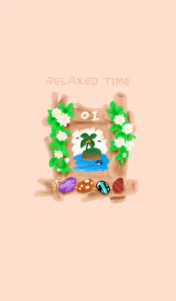 [LINE着せ替え] Relaxed time 01の画像1