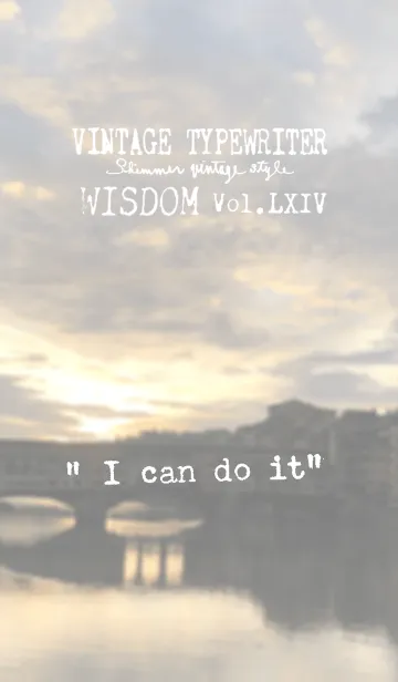 [LINE着せ替え] VINTAGE TYPEWRITER WISDOM Vol.LXIVの画像1