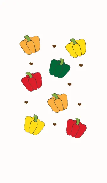 [LINE着せ替え] Bell pepper theme 13の画像1