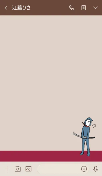 [LINE着せ替え] ボルドー : NINJA BALLOON 03の画像3