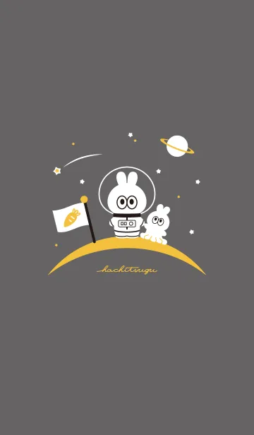 [LINE着せ替え] うさぎみたいななにかのうさぎ【宇宙】の画像1