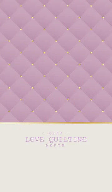 [LINE着せ替え] LOVE QUILTING PINK 19の画像1