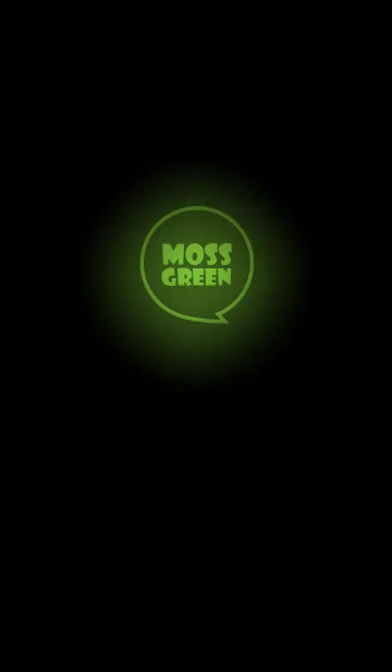 [LINE着せ替え] Moss Green Neon Theme v.3 (jp)の画像1
