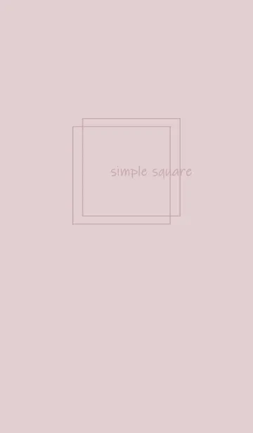 [LINE着せ替え] simple square =dusty pink=*の画像1