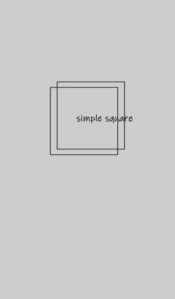 [LINE着せ替え] simple square =black gray=*の画像1