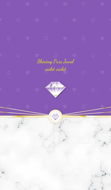 [LINE着せ替え] Shining Pure Jewel violet violetの画像1